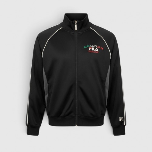Fila Biella Italia Retro Track Jacket Black / Pre Owned